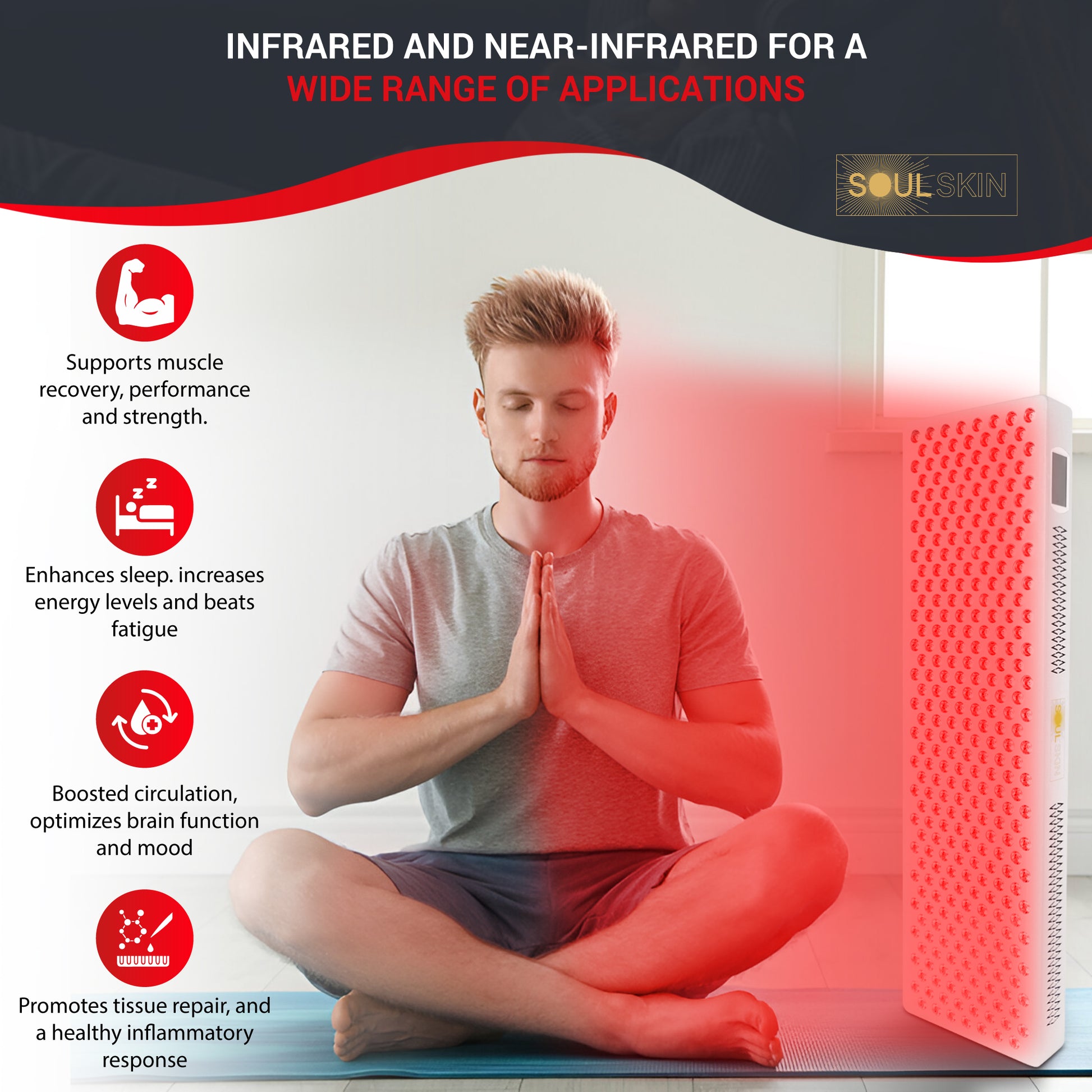 SoulMax 3.0 - Advanced Red Light Panel for Daily Wellness