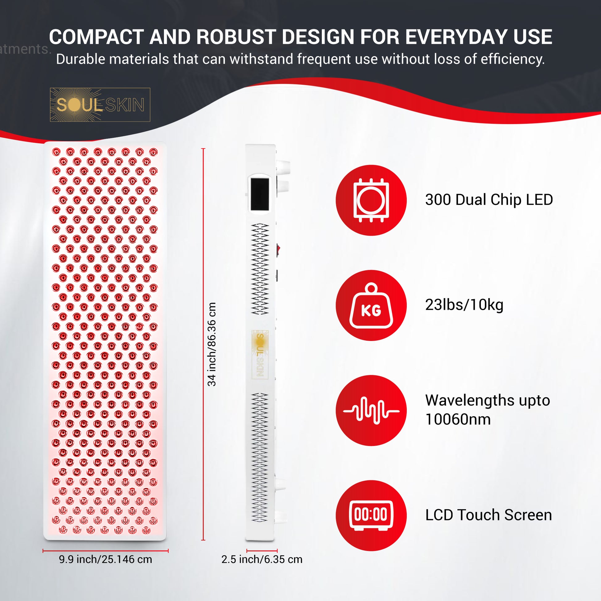SoulMax 3.0 - Advanced Red Light Panel for Daily Wellness