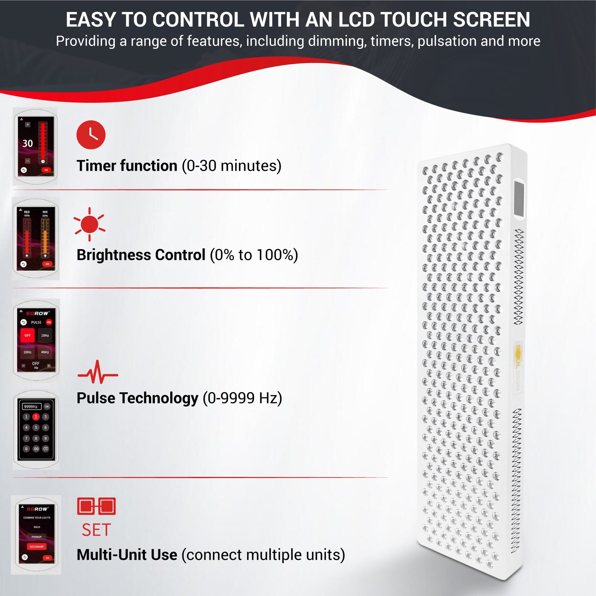 SoulMax 3.0 - Advanced Red Light Panel for Daily Wellness